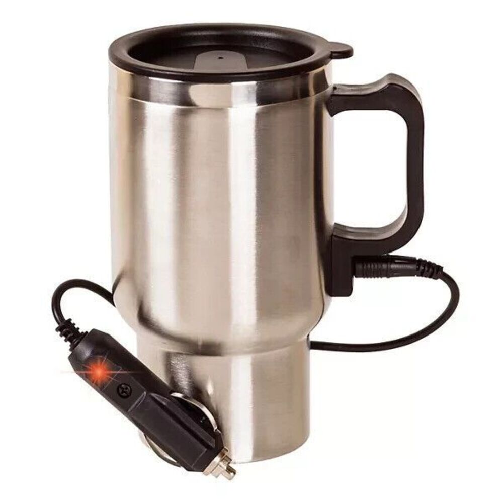 Automotive Heated Mug 12 Volt, 16 oz Spill Proof  Dirty Dog Garage